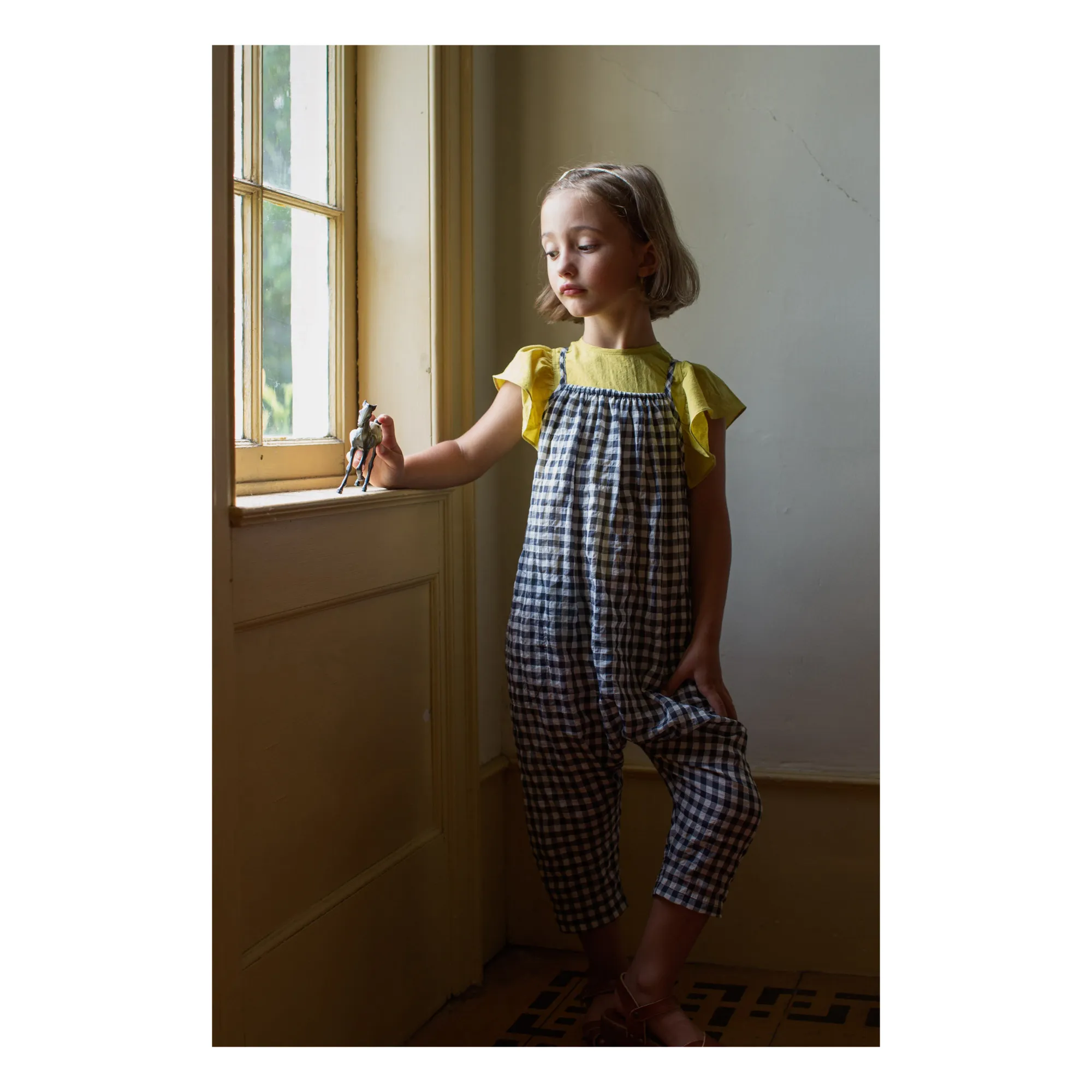 キッズ服(100cm~) SOOR PLOOM Ines 6y / navy gingham