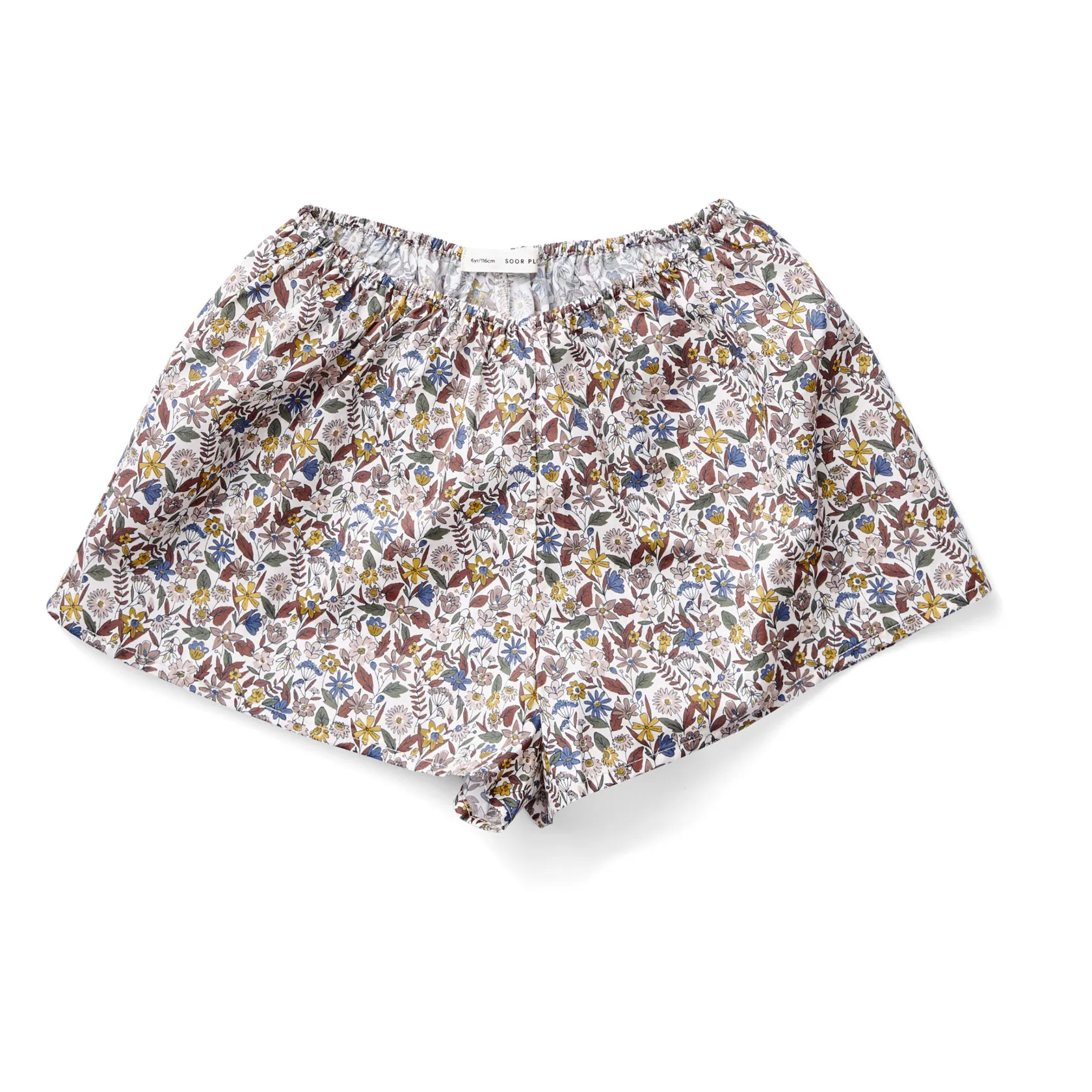 新品♡ soor ploom flora shorts stencil 2y ♡ Soor Ploom - Flora Exclusive Liberty Print Shorts - Ecru