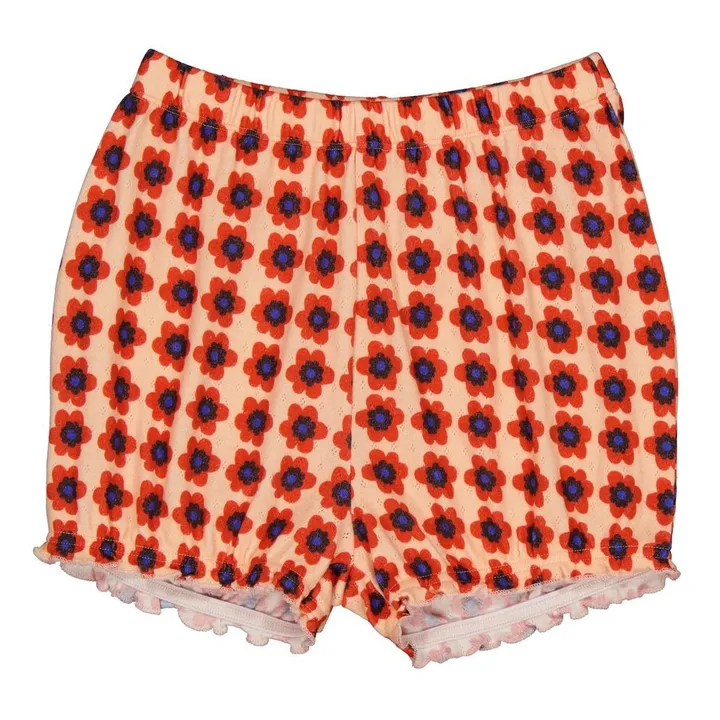 Sofia Organic Cotton Pointelle Jersey Shorts | Pink- Product image n°0