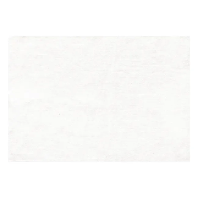 Divano Boho, da 2 posti, in lino lavato | Bianco
