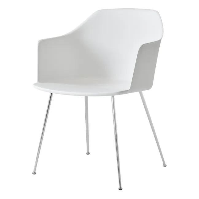 Chaise Rely avec accoudoirs HW33 | Blanc