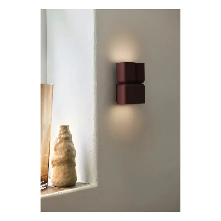 Tabata LN10 Metal Wall Light | Burgundy- Product image n°1