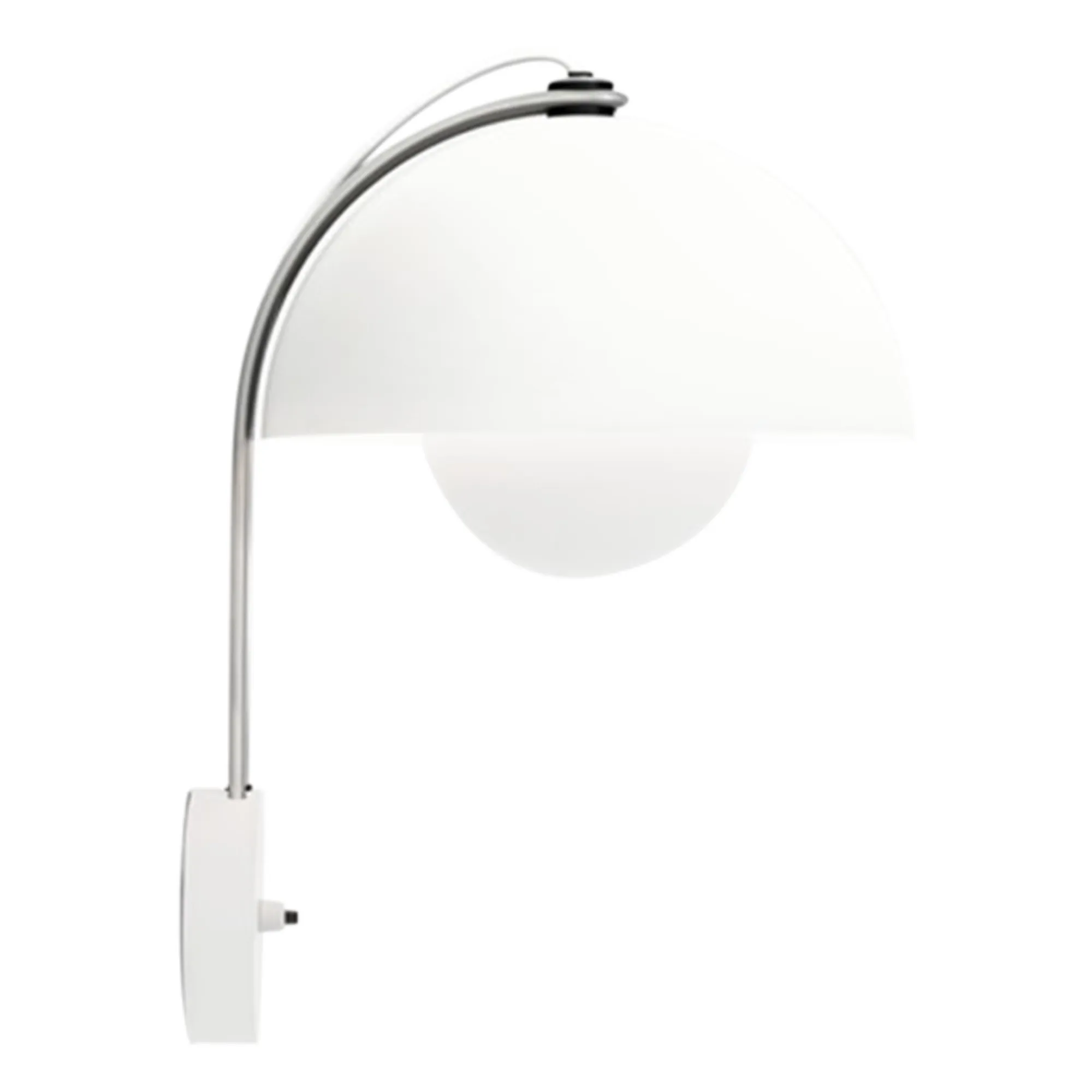 & Tradition White Flowerpot Vp8 Wall Light
