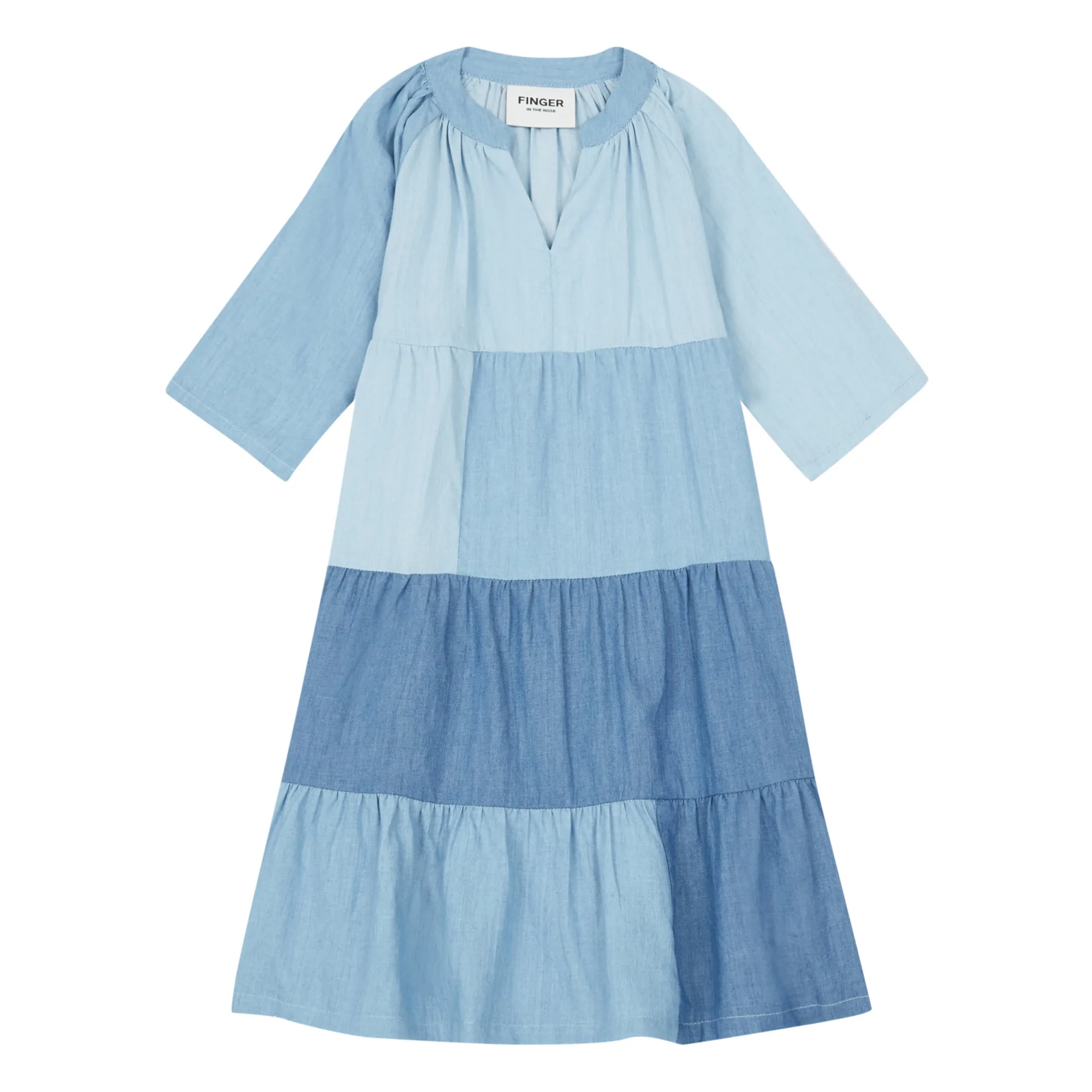 Finger In The Nose Denim Blue Rosebeach Dress