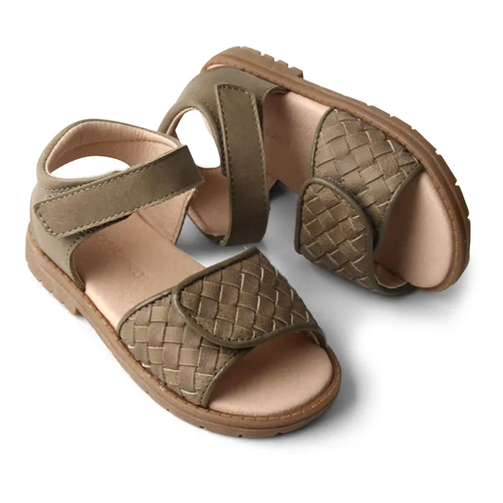 Sandalias tejidas | Verde Kaki- Imagen del producto n°0