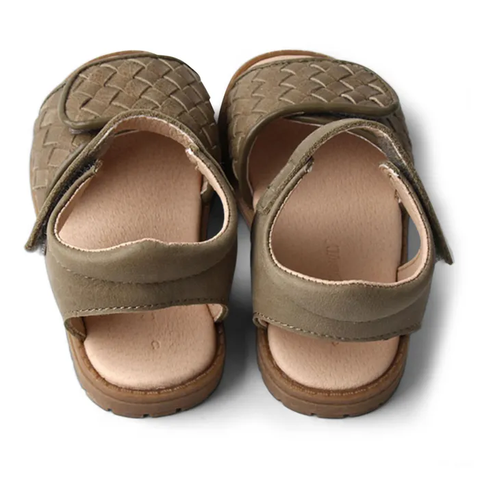 Sandalias tejidas | Verde Kaki- Imagen del producto n°3