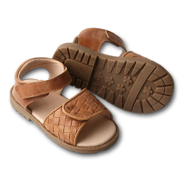 Gewebte Sandalen | Braun- Produktbild Nr. 0