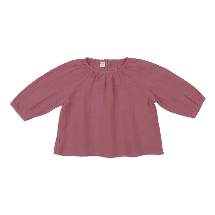 Nina Organic Cotton Blouse | Pink- Product image n°0