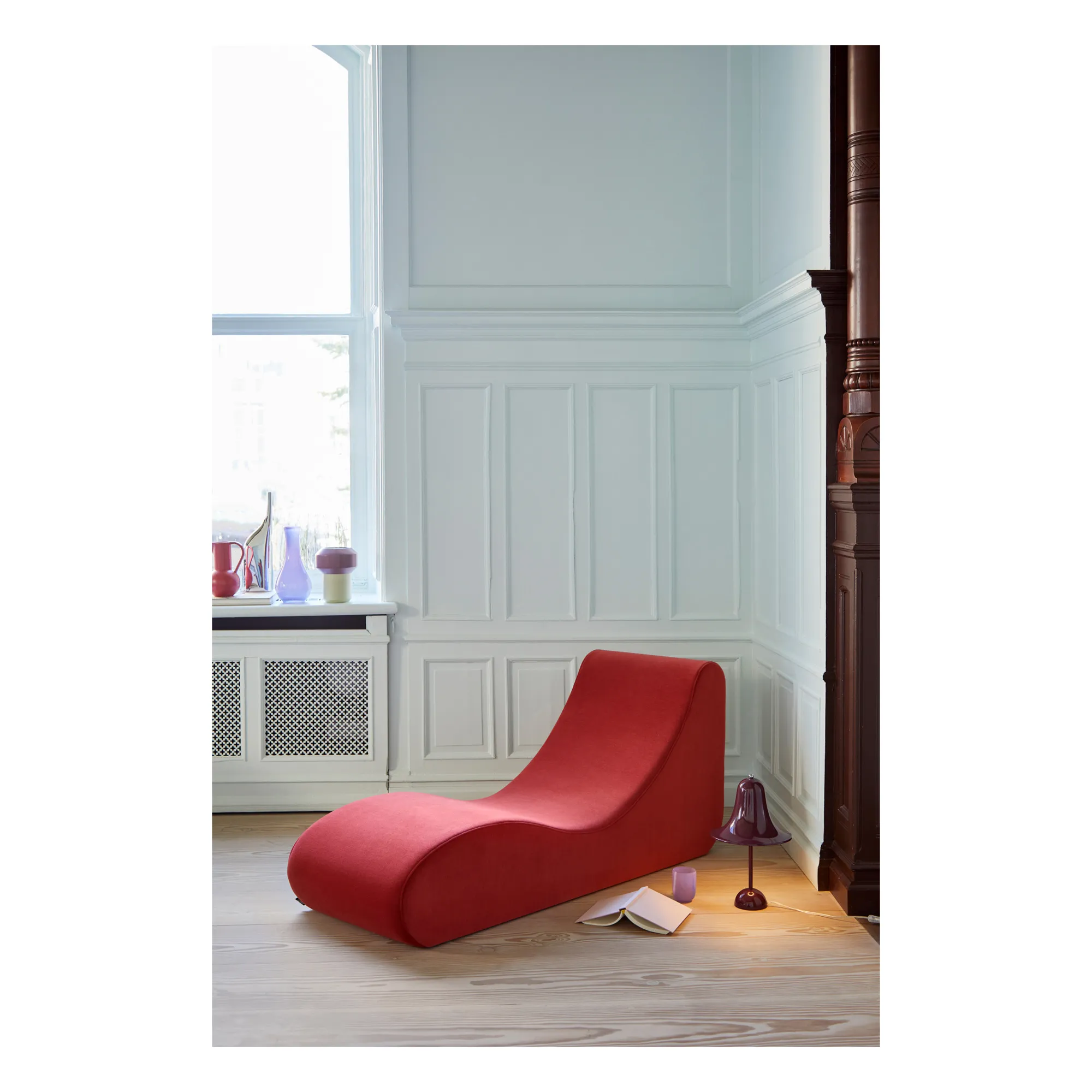 Méridienne Verner / Welle 4 Verpan Vert Mousse 60x50 Cm - Occasion