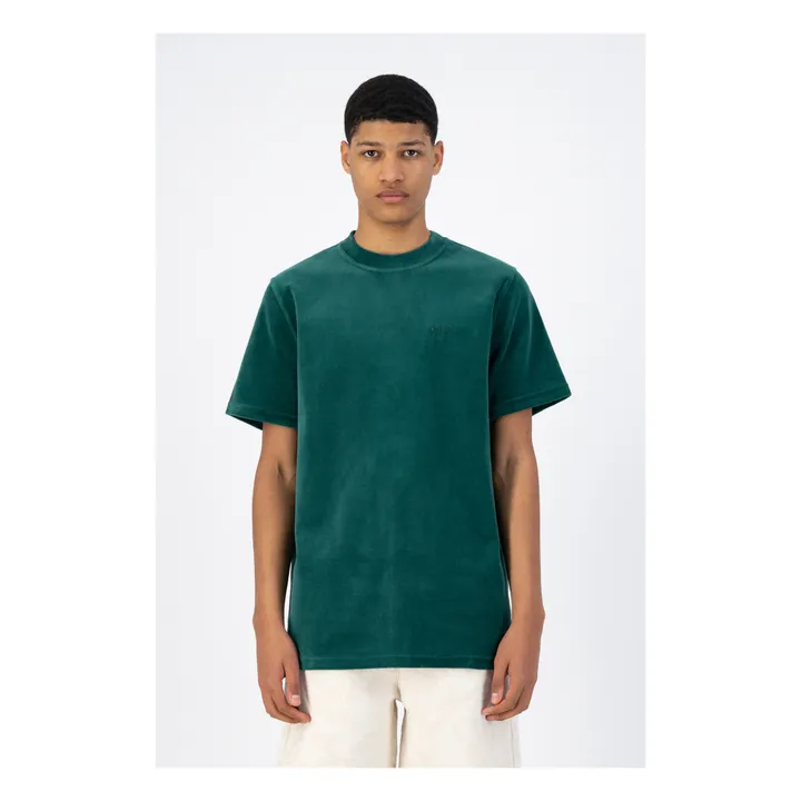 Frottee-T-Shirt | Dunkelgrün- Produktbild Nr. 1