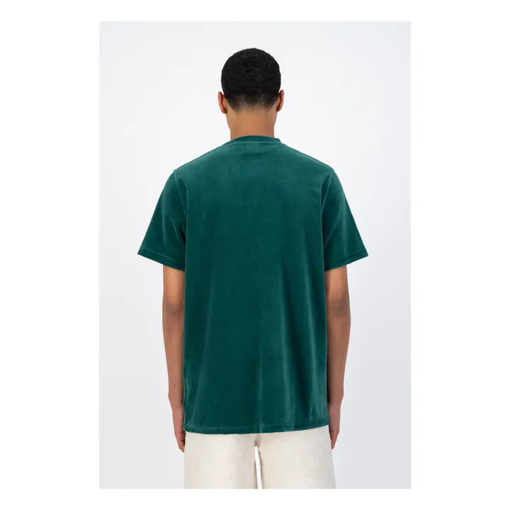 Frottee-T-Shirt | Dunkelgrün- Produktbild Nr. 2