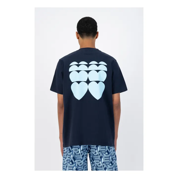 T-shirt Herz | Navy- Produktbild Nr. 2
