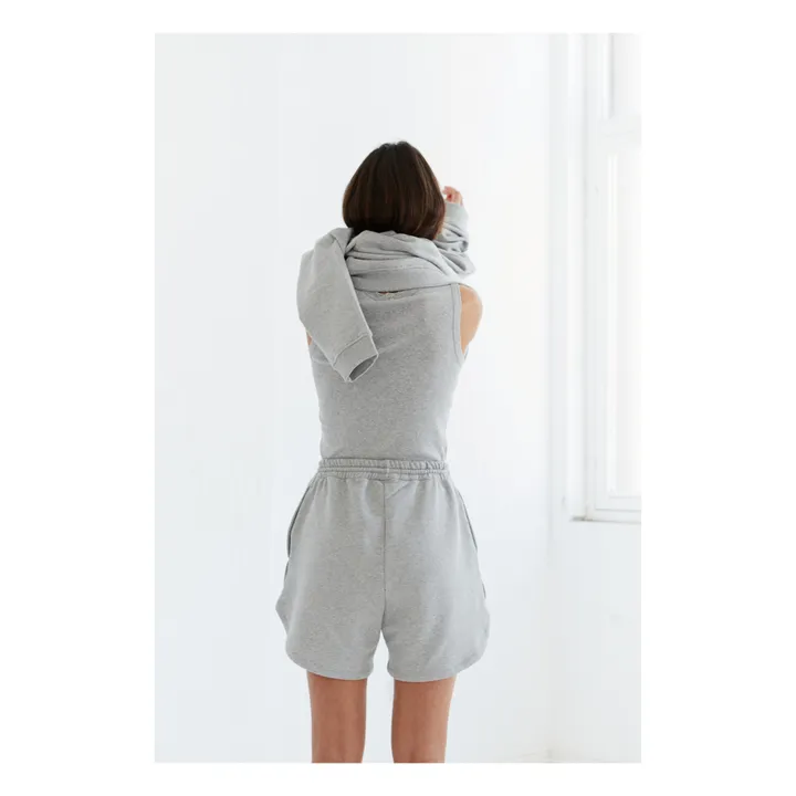 Alba Organic Cotton Shorts | Grey- Product image n°6