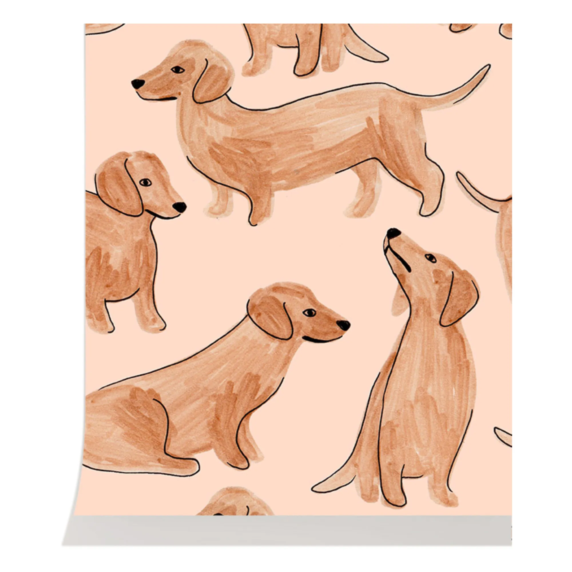 Season Paper - Papier peint Teckels (Season Paper) - Image 1