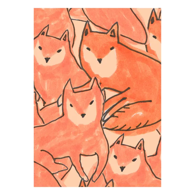 Papier peint Fox croud