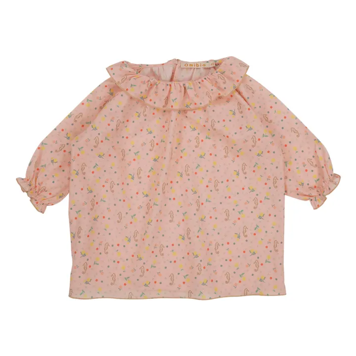 Reina Organic Cotton Blouse | Pink- Product image n°0