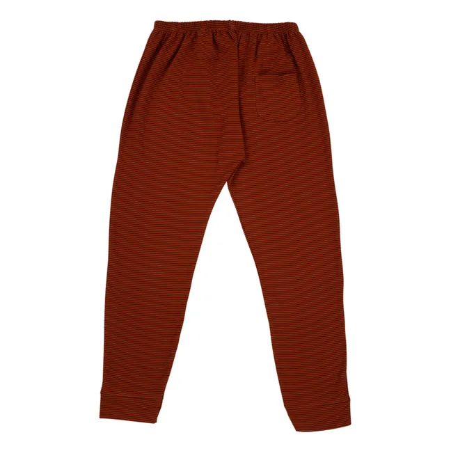 Billy Organic Cotton Jersey Harem Pants | Rust