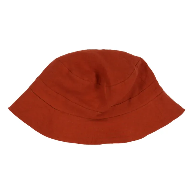 Francis Organic Linen Hat | Rust