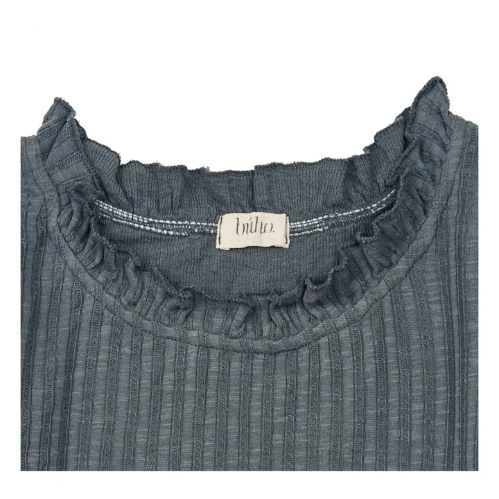 Organic Cotton Ribbed T-shirt | Grey- Product image n°1
