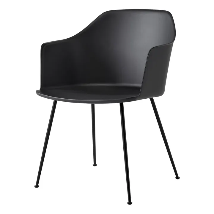 Chaise Rely avec accoudoirs HW33 | Noir- Image produit n°0