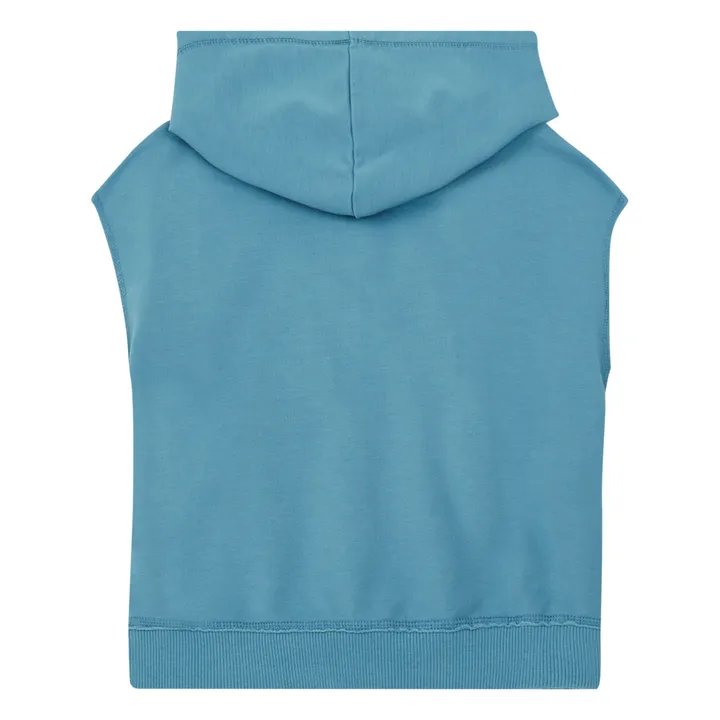 Sudadera sin mangas con capucha | Azul- Imagen del producto n°2