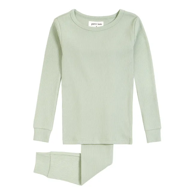Long Sleeve Pyjamas | Pale green