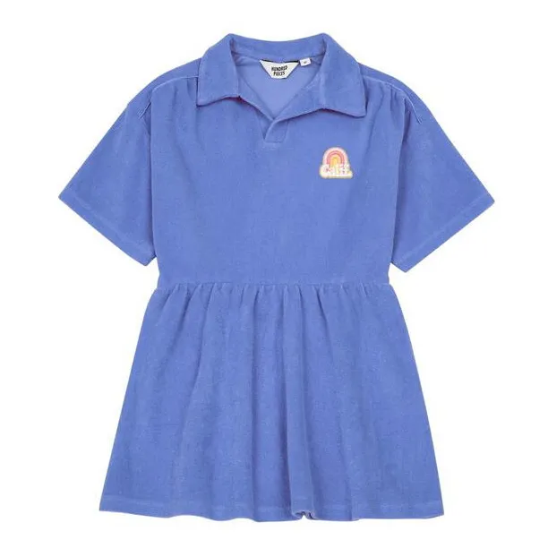 Hundred Pieces Blue Organic Terry Cloth Dress