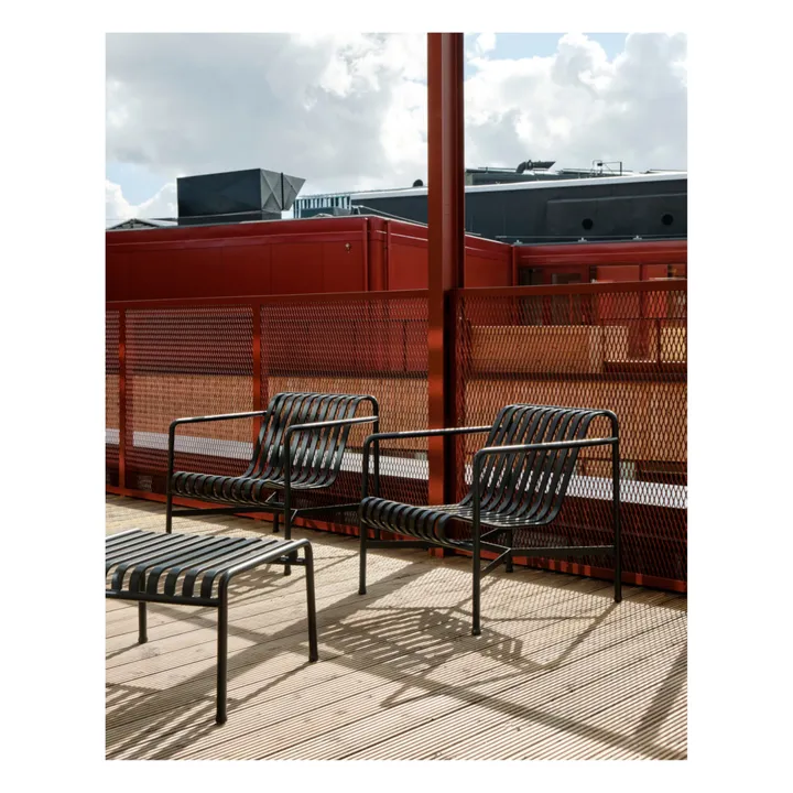 Mesa auxiliar Palissade R&E Bouroullec - 65x60 cm | Gris Antracita- Imagen del producto n°1