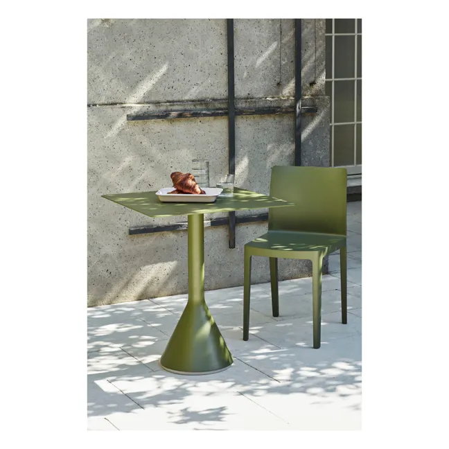 Tavolo conico R&E Bouroullec - 65x65cm  | Verde oliva