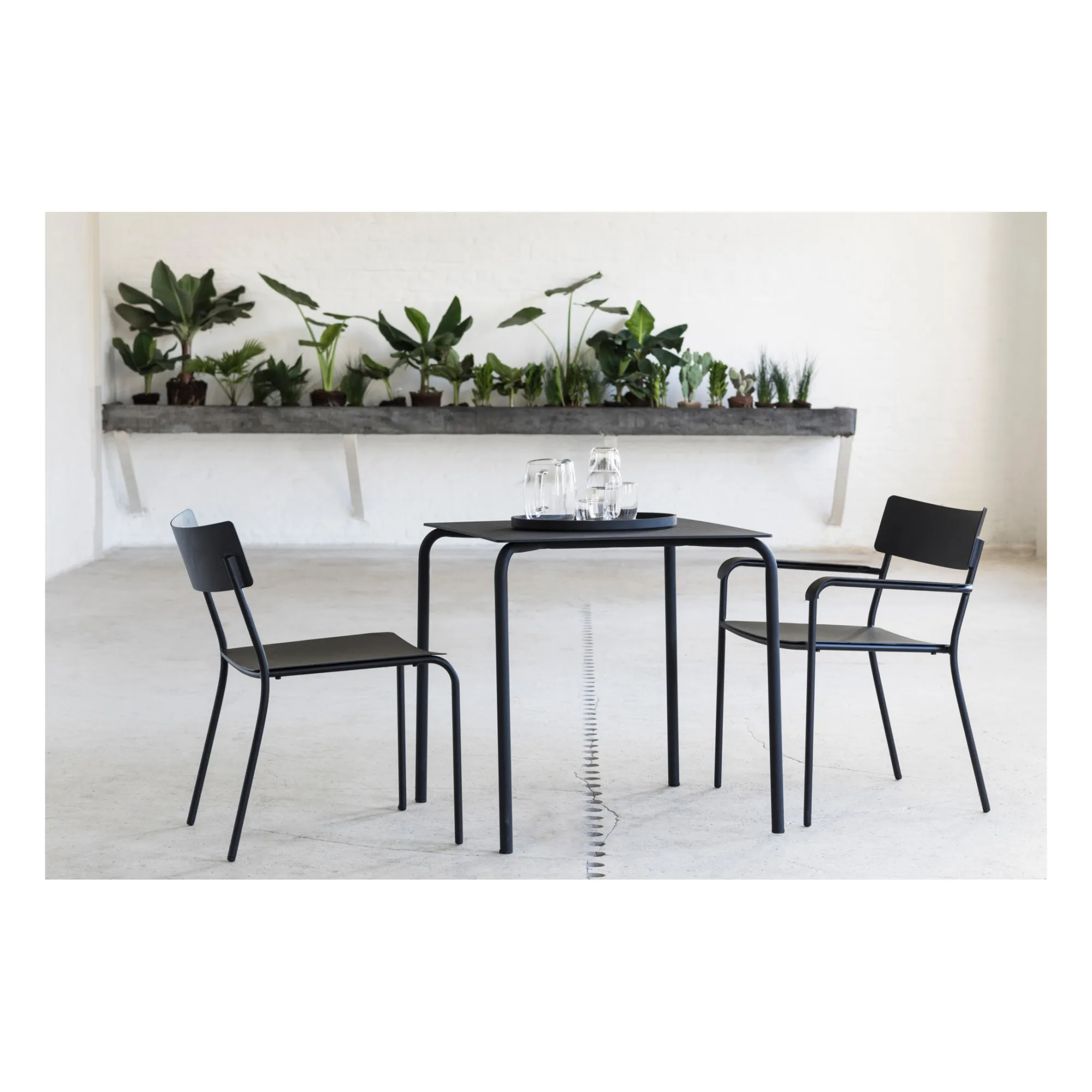 Chaise outdoor August | Noir- Image produit n°1