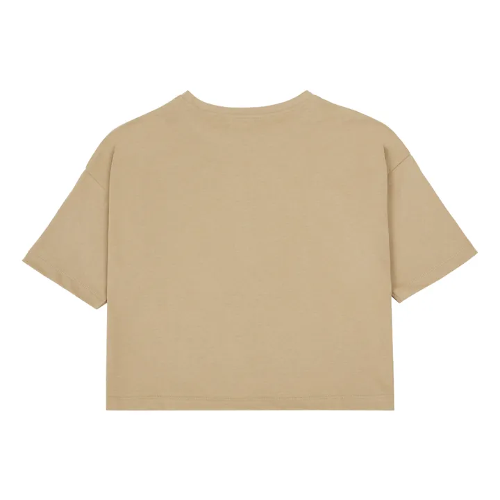 T-Shirt Bio-Baumwolle Oversize  | Beige- Produktbild Nr. 2