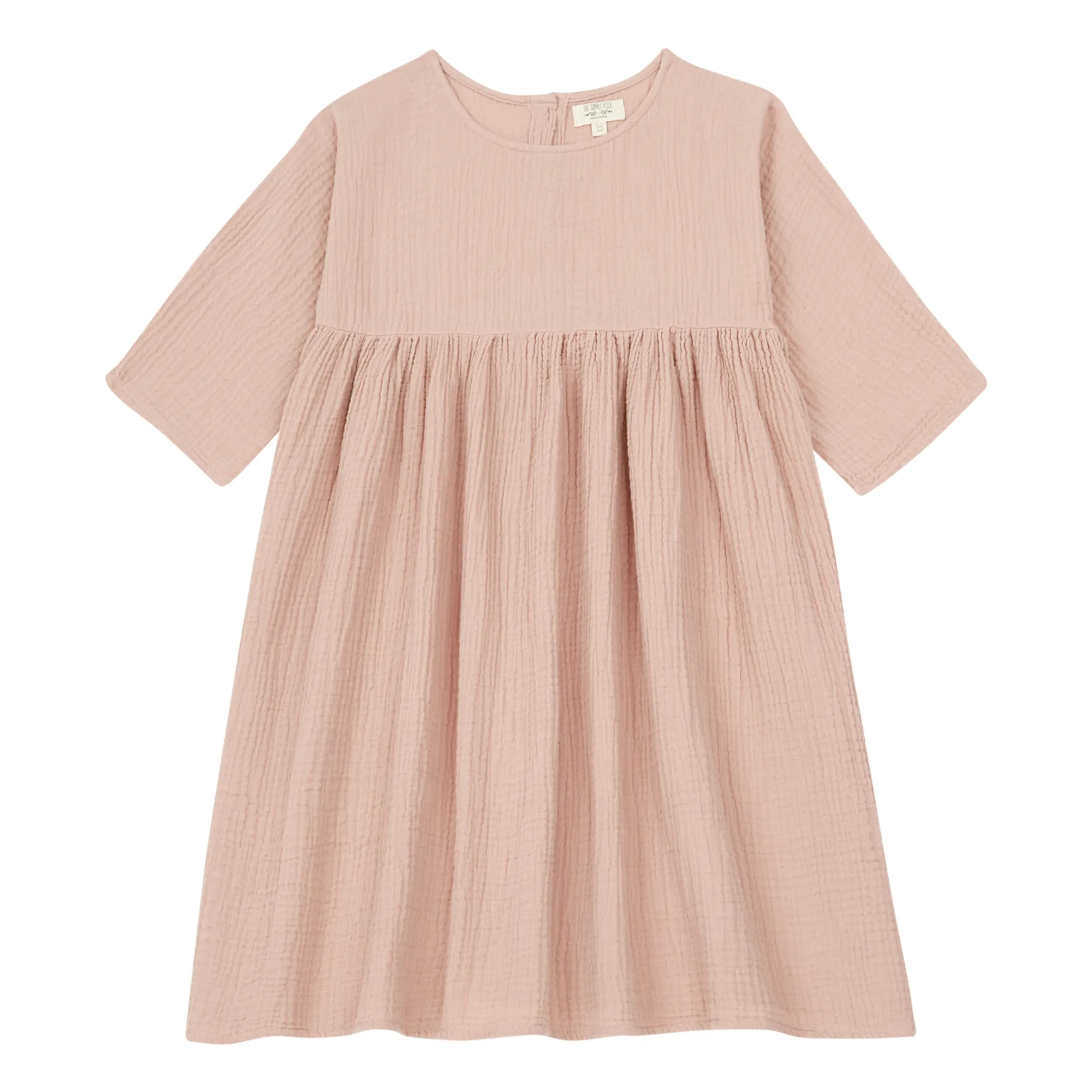 The Simple Folk Pale Pink Organic Cotton Muslin Dress