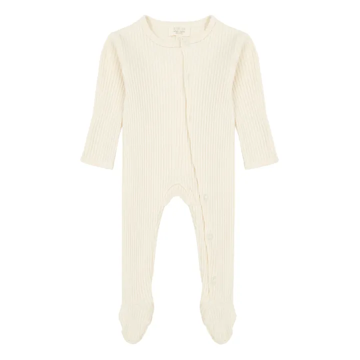 Pyjama Bio-Baumwolle Gerippt | Seidenfarben- Produktbild Nr. 0