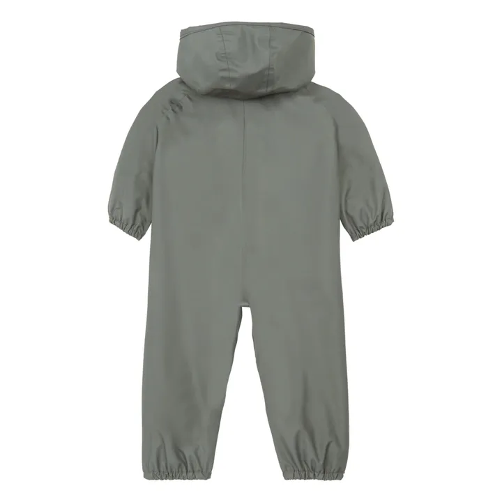 Recycled Polyester Waterproof Baby Snowsuit | Green- Product image n°2