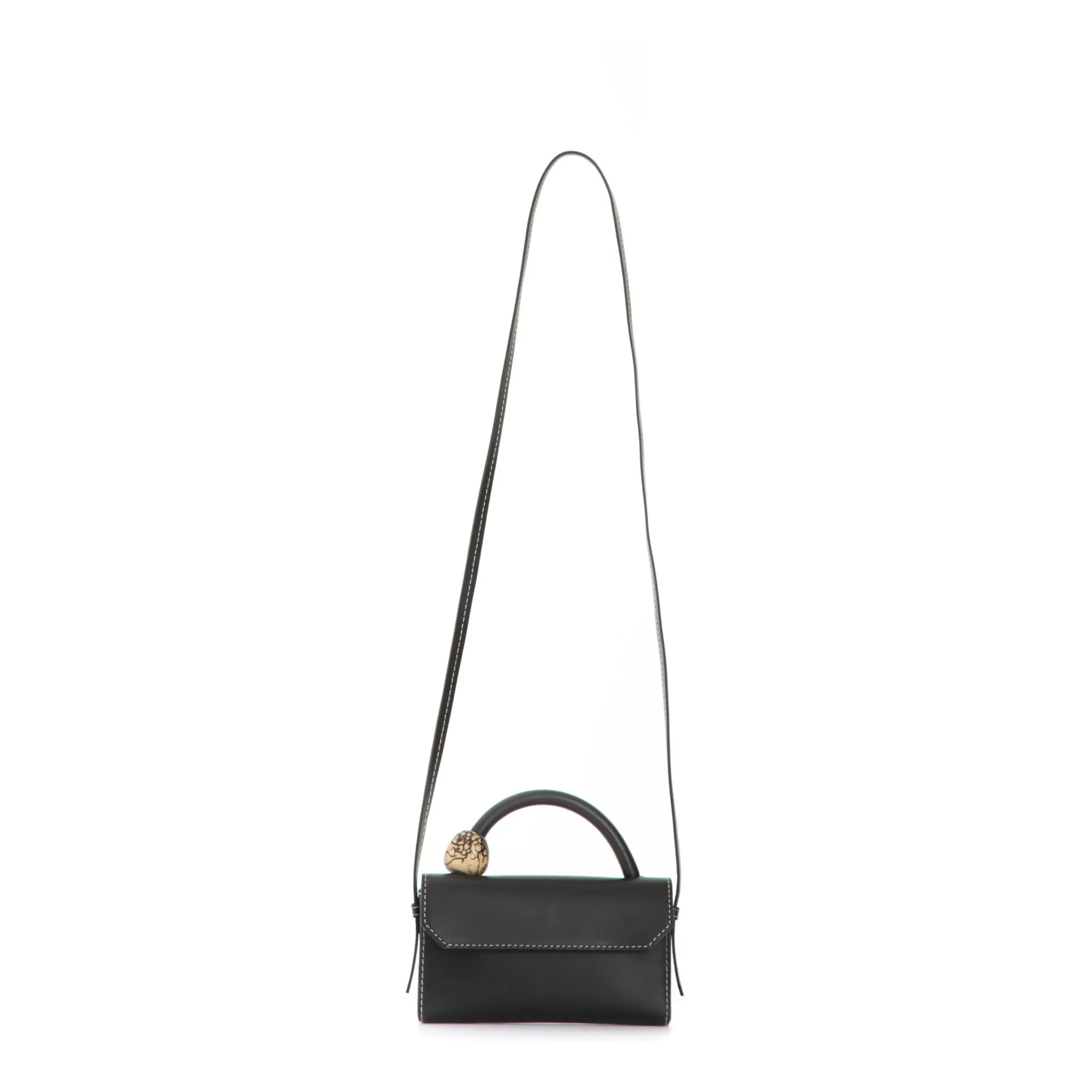 The Ballen Black Cari “X” Tagua Bag