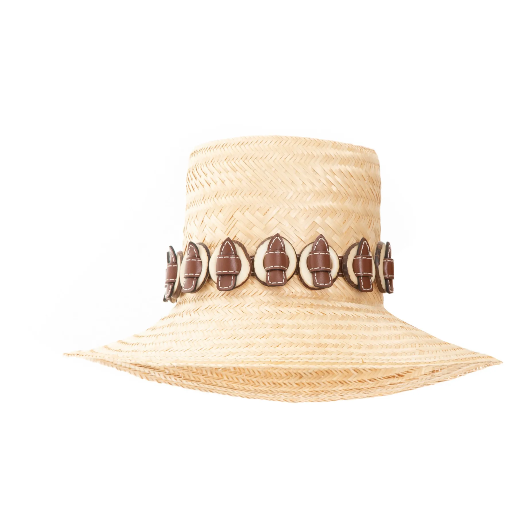 The Ballen Brown Wayuu Tagua Hat
