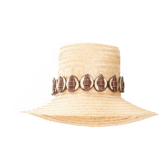 Chapeau Wayuu Tagua | Marron