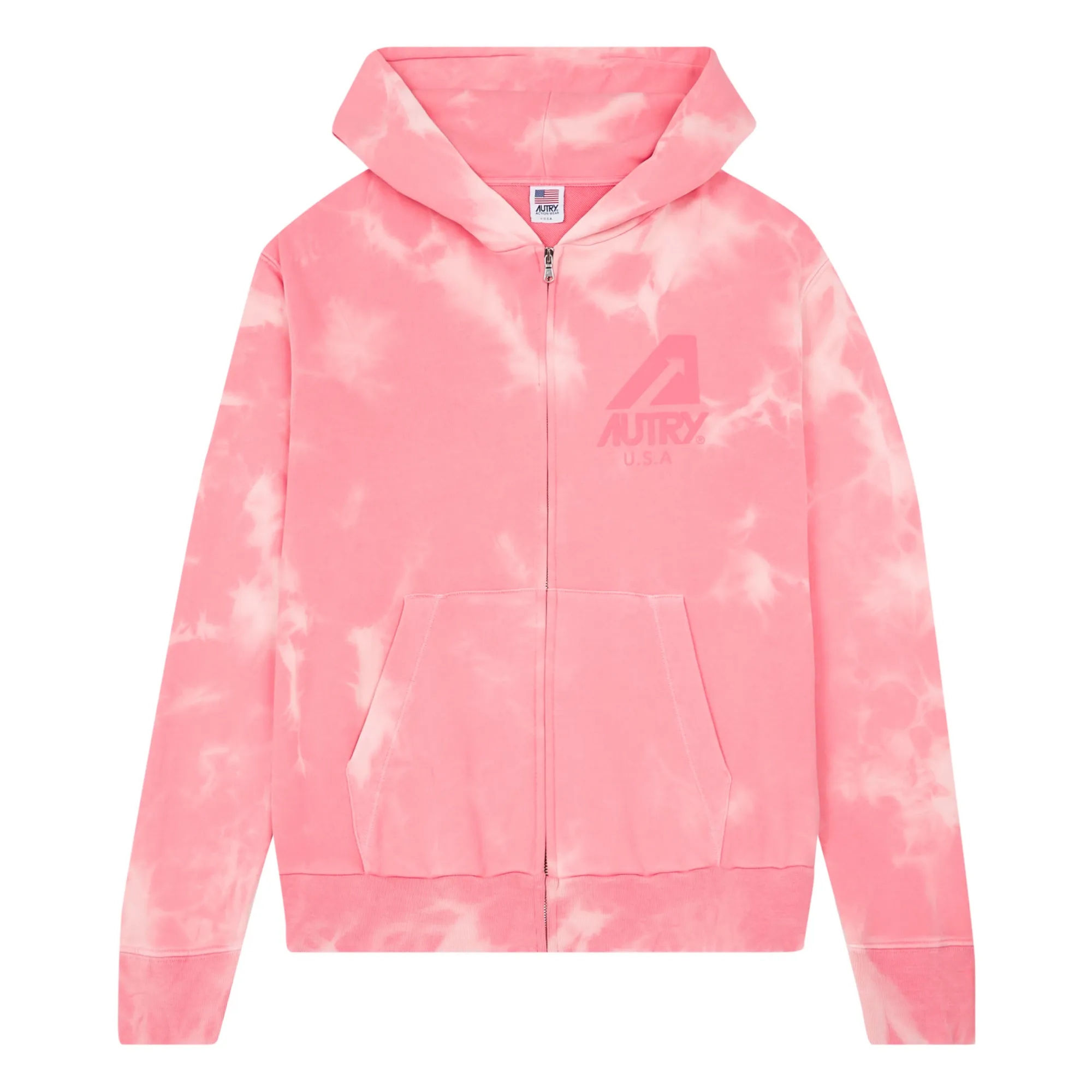 Autry Pink Tie-Dye Hoodie