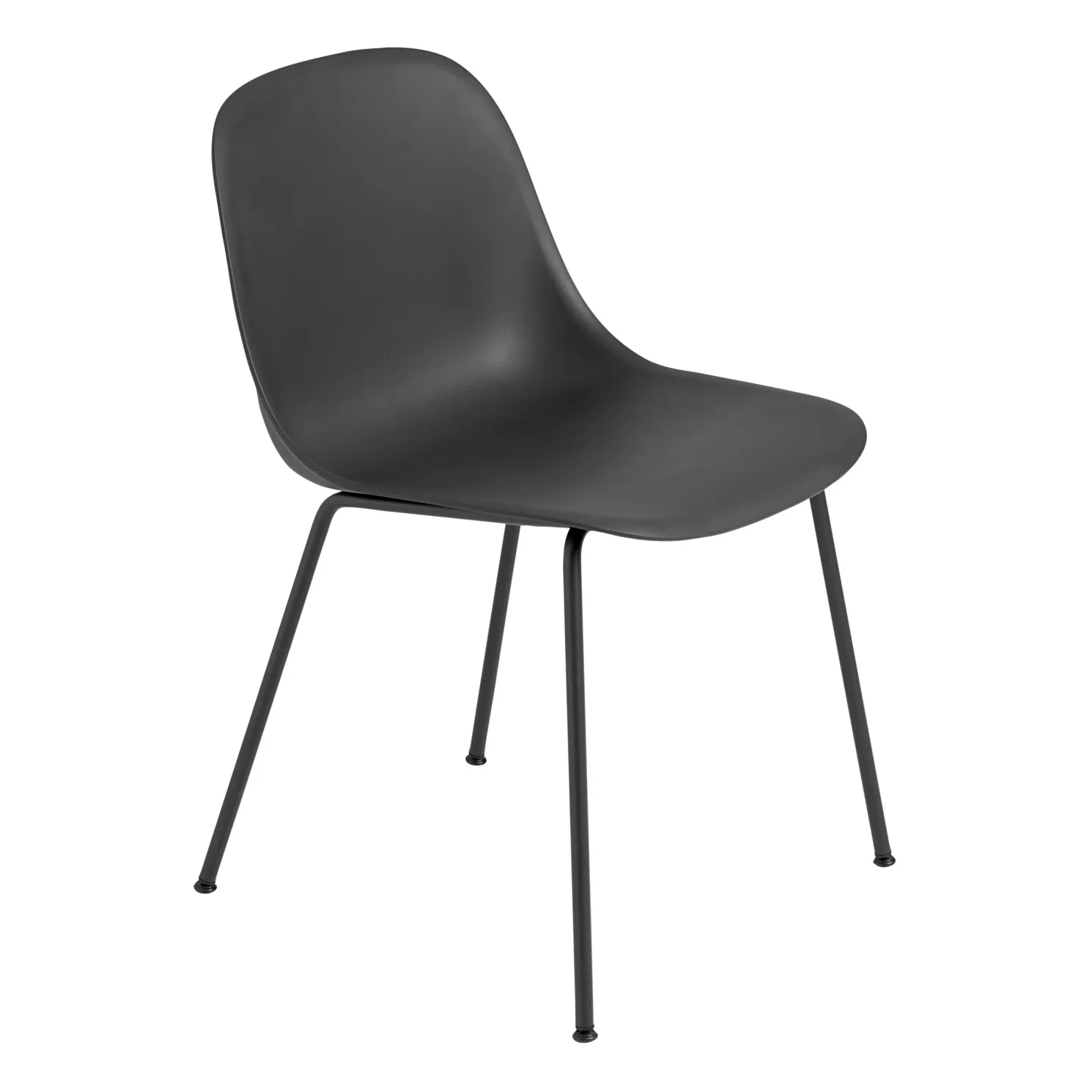 Fiber Recycled Plastic Chair | Black- Product image n°0