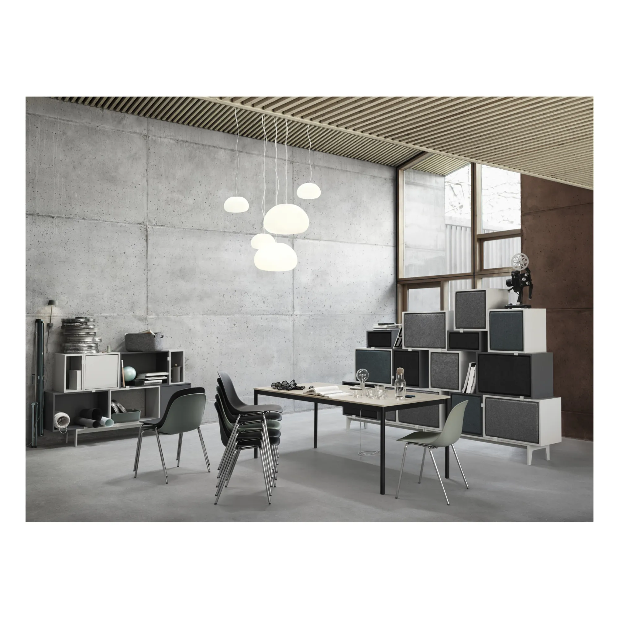 Fiber Recycled Plastic Chair | Black- Product image n°1