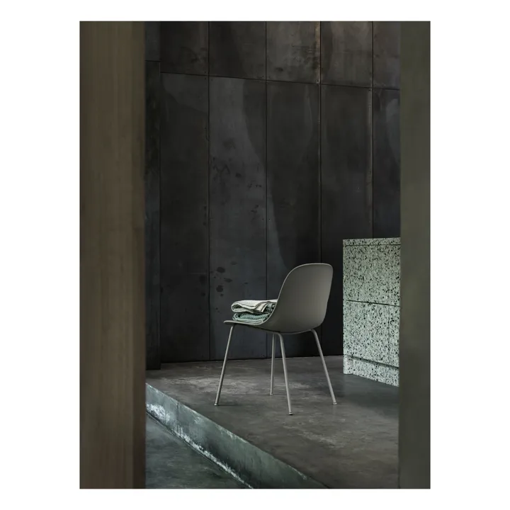 Chaise Fiber en plastique recyclé  | Gris- Image produit n°1