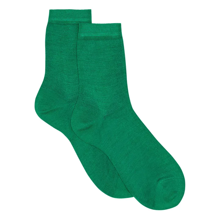Calze di seta a una caviglia | Verde- Immagine del prodotto n°0