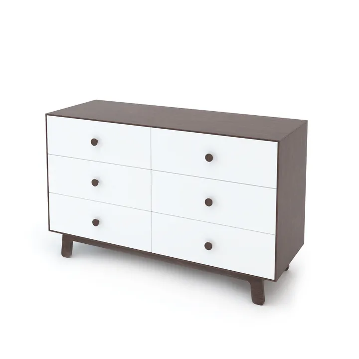 Commode 6 tiroirs Merlin base Sparrow | Blanc- Image produit n°0