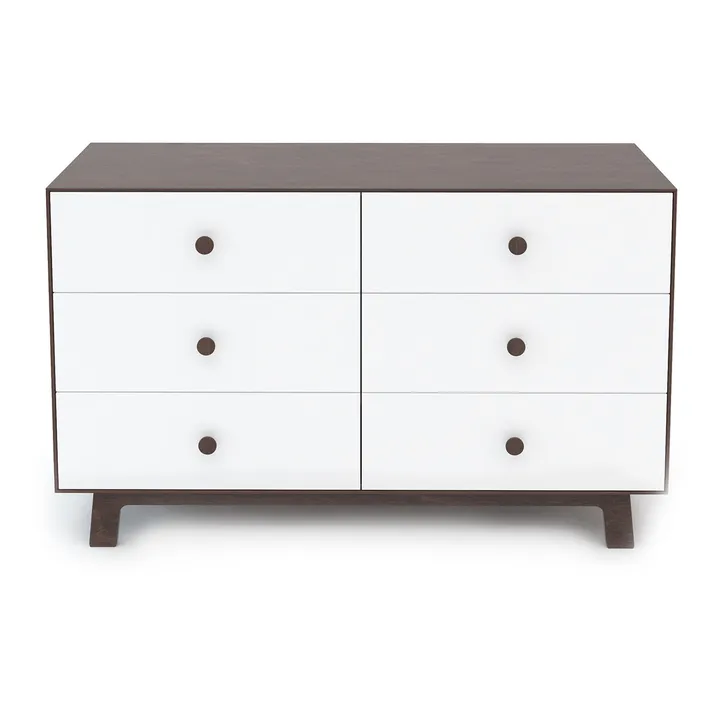 Commode 6 tiroirs Merlin base Sparrow | Blanc- Image produit n°1