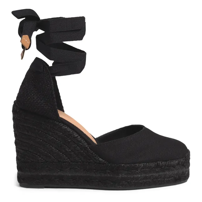Espadrilles Carina C compensées 8 cm | Noir