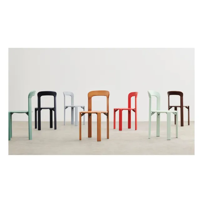 Chaise Rey en bois laqué - Bruno Rey | Noir