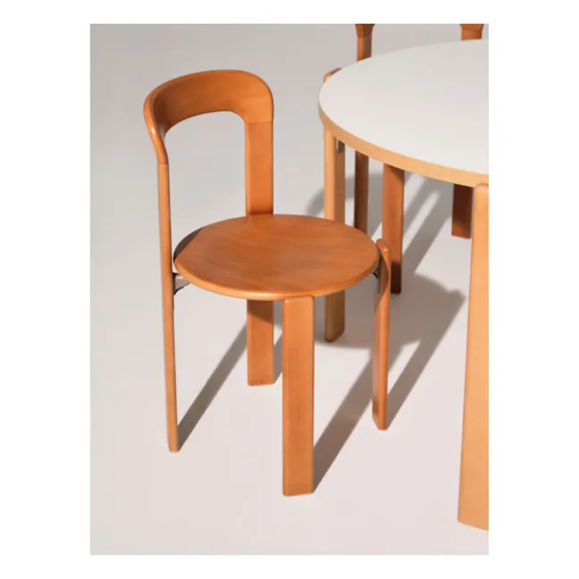 Rey Lacquered Wood Chair - Bruno Rey | Orange