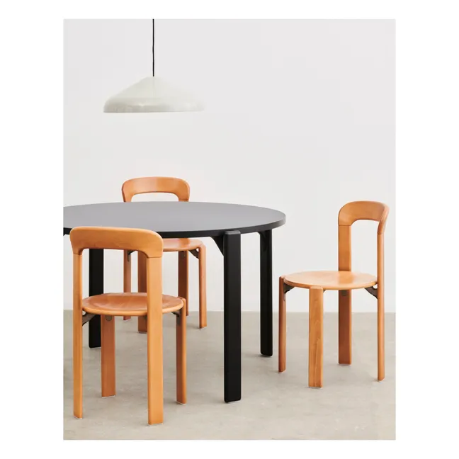 Rey Lacquered Wood Chair - Bruno Rey | Orange