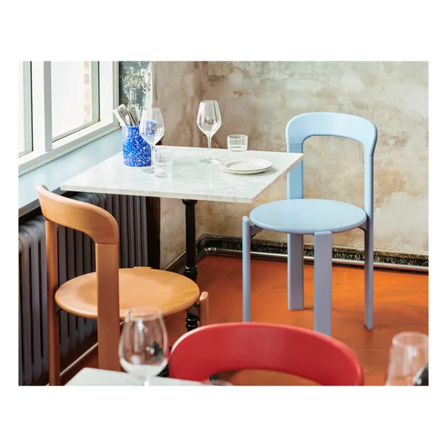 Rey Lacquered Wood Chair - Bruno Rey | Orange