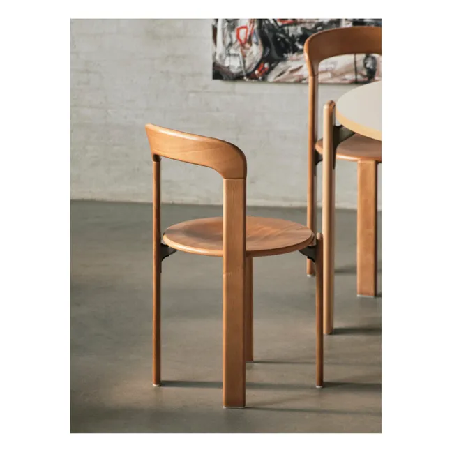 Rey Lacquered Wood Chair - Bruno Rey | Orange